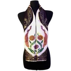 Authentic Silk Scarf (Flower Pattern)